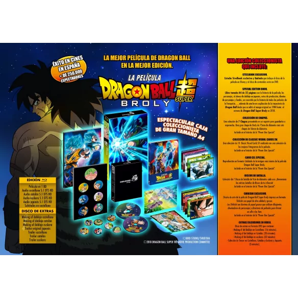 COLECCIONADOR CARDS DRAGON BALL Z BROOLY LA PELICULA + SET COMPLETO