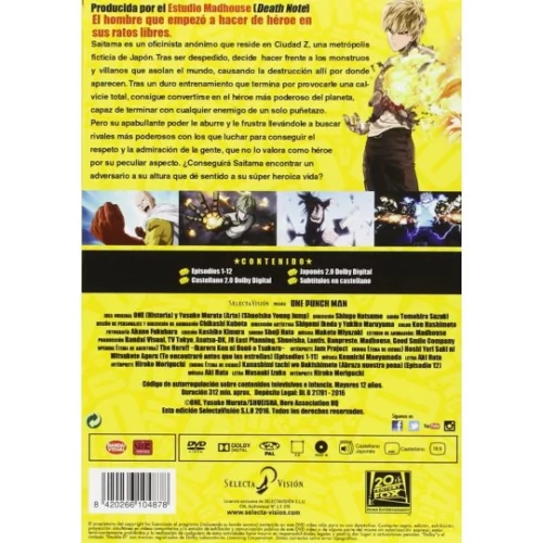 One Punch Man - Edición Dvd 2