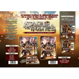 Shingeki no Kyojin (Attack on Titan) / Ataque A Los Titanes. Pack 3  Películas. El Arco Y La Flecha Escarlatas, Las Alas De La Libertad,  El Rugido Del Despertar. (3DVD) - DVD 