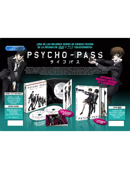 Psycho-pass - Primera Temporada Parte 1: Episodios 1 A 11 - 2 Blu-ray + Extras + Cd Bso + Libro