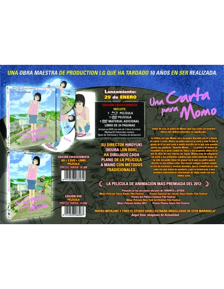 Una Carta Para Momo - Ed. Coleccionista: Bd + 2 Dvd + Libro