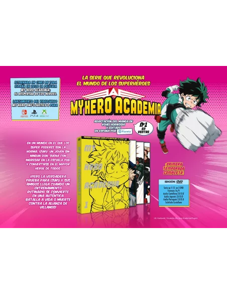 My Hero Academia Dvd Temporada 1. Episodios 1 A 13
