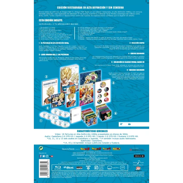 DRAGON BALL Z LAS PELÍCULAS COLECCIÓN COMPLETA BLU-RAY COLECCIONISTA A4 DRAGON BALL Z LAS PELÍCULAS COLECCIÓN COMPLETA BLU-RAY COLECCIONISTA A4