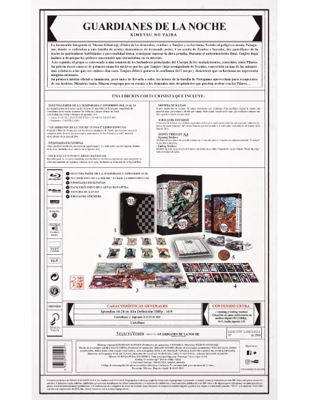 Guardianes De La Noche: Kimetsu No Yaiba T1p2 Episodios 14 A 26 Bd Coleccionista A4