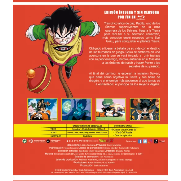 Anime Dragon Ball Classico - Box 1 em Blu Ray