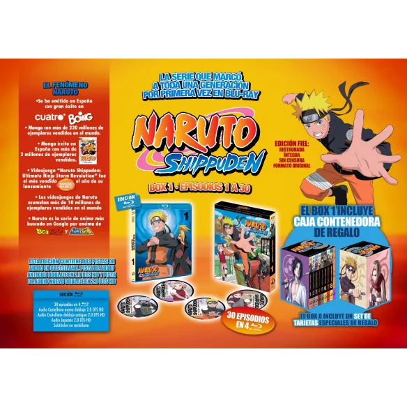 DVD BOX - Naruto Shippuden - Segunda Temporada - Box 1 (5 Discos) - Mini71  na Web