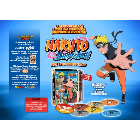 NARUTO SHIPPUDEN BOX 1 - DVD