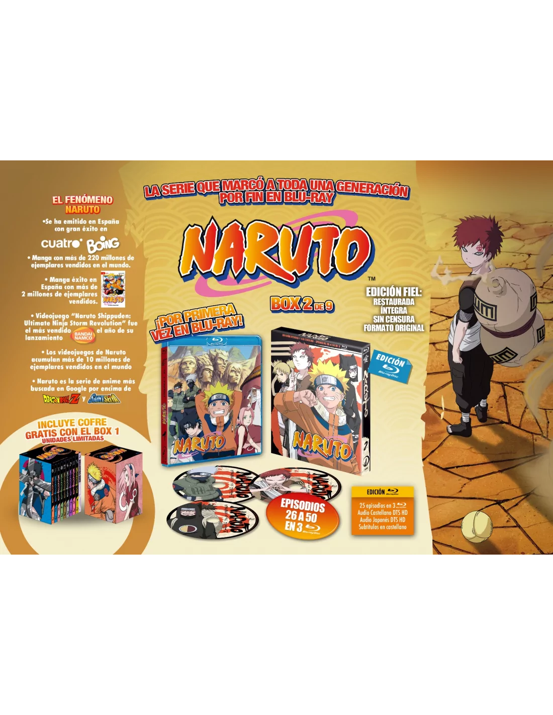 DVD BOX - Naruto Shippuden - Segunda Temporada - Box 2 (5 Discos) - Mini71  na Web