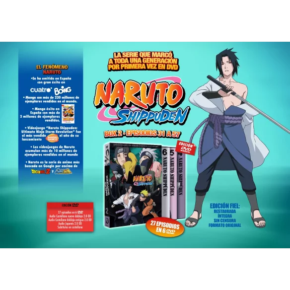 Dvd Naruto Shippuden 1ª Temporada, Box 2