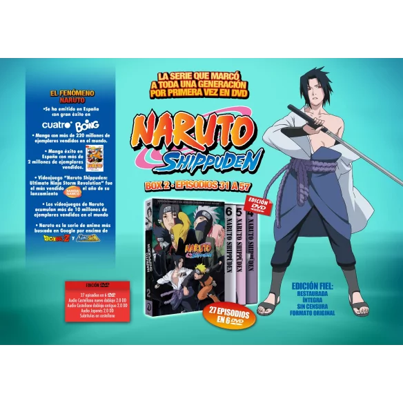 BOX DVD - Naruto Shippuden 2° Temporada (Lacrado)