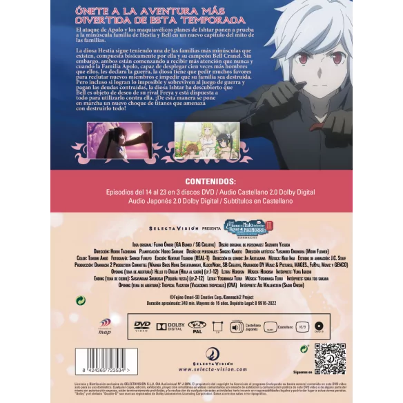 Danmachi 3ª Temp ¿que tiene de..? (Non USA format)