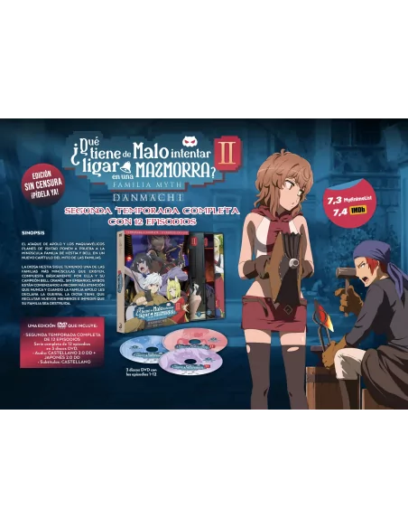 ¿Qué tiene de malo intentar ligar en una mazmorra? Danmachi Temporada 2 DVD